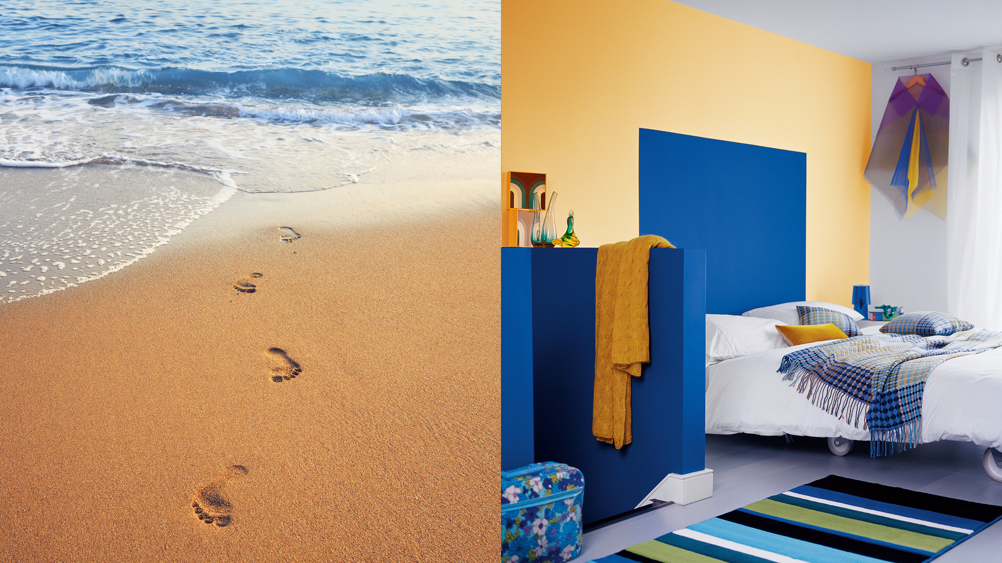 Create a happy colour scheme Отразите ощущение веселого отдыха, покрасив стены в цвета, на которые вдохновил вас пляж.