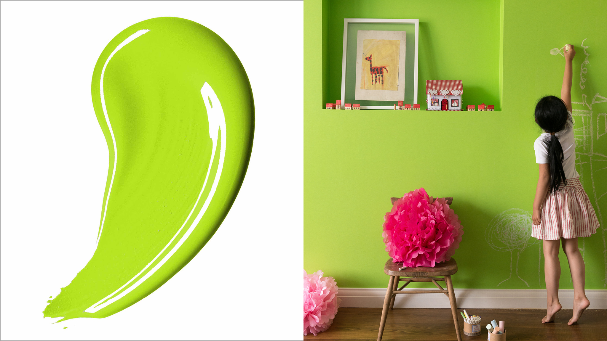 Decorate with invigorating greens Зеленый – это полный энергии цвет, который отлично подходит и девочкам, и мальчикам.