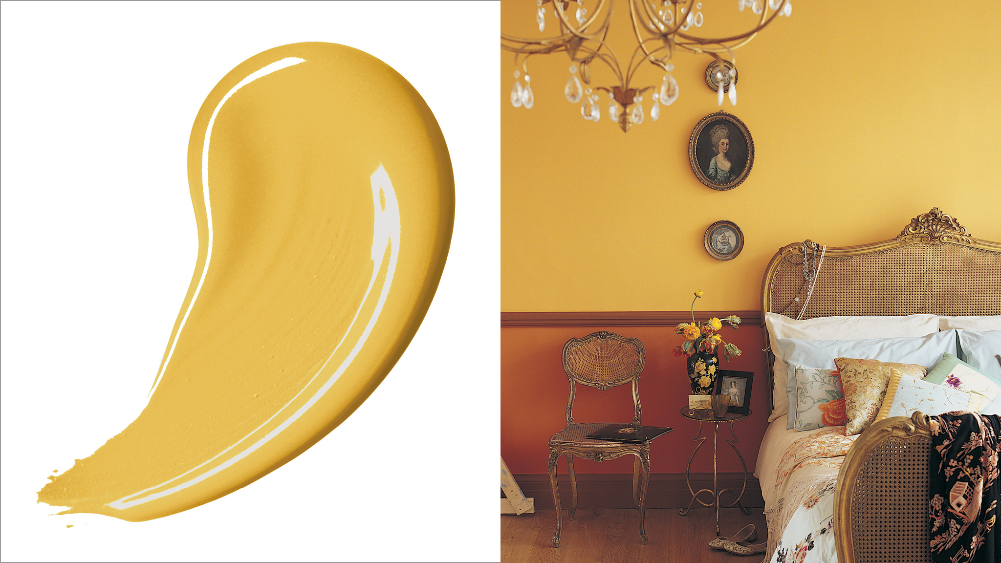 Go bold with gold Золотистые цвета ассоциируются с богатством, что является идеальным вариантом, если вы хотите покорить своих гостей роскошью.